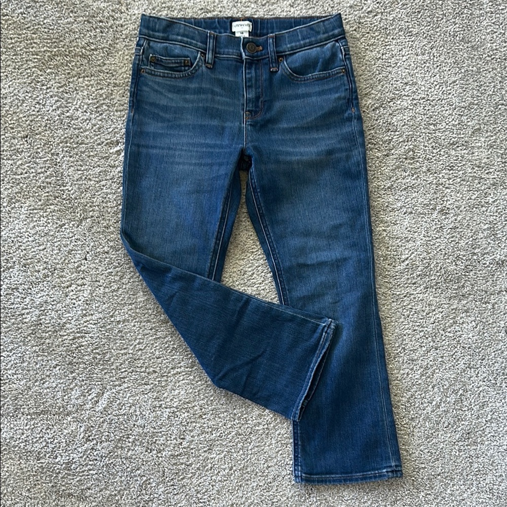 Girls Crewcuts Dark Blue Straight Leg Jeans - Picture 1 of 7